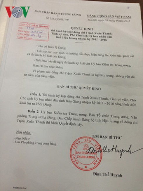 Chính thức khai trừ Đảng với ông Trịnh Xuân Thanh - ảnh 2