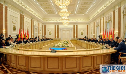 Belarus tổ chức Lễ đón chính thức Chủ tịch nước Trần Đại Quang - ảnh 2