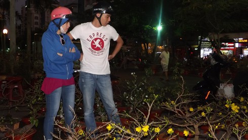 Sài Gòn 28 Tết: Mai chưa nở, đào đã khoe sắc - ảnh 3