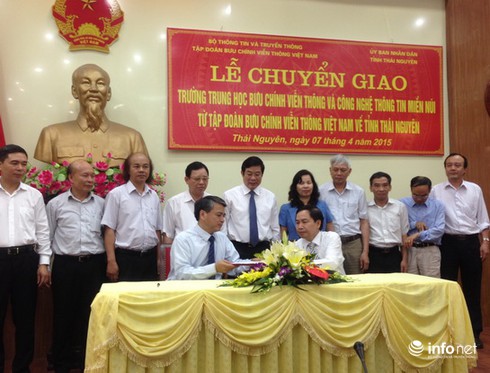 Chuyển giao trường trung học thuộc VNPT về tỉnh Thái Nguyên - ảnh 1