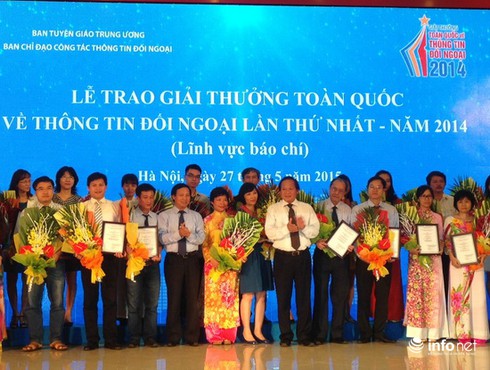 59 tác phẩm báo chí đạt giải thưởng toàn quốc về thông tin đối ngoại 2014 - ảnh 1