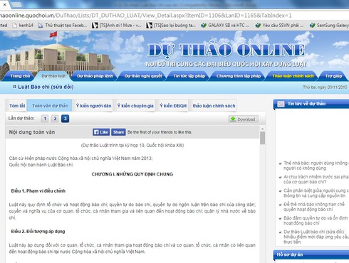 Chiều nay, Bộ trưởng TT&TT trình bày dự án Luật Báo chí (sửa đổi) tại Quốc hội - ảnh 1