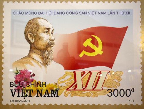 Phát hành đặc biệt bộ tem chào mừng Đại hội Đảng XII - ảnh 2