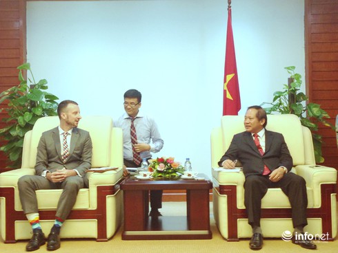 Bộ trưởng Trương Minh Tuấn tiếp Phó Đại sứ Australia - ảnh 1