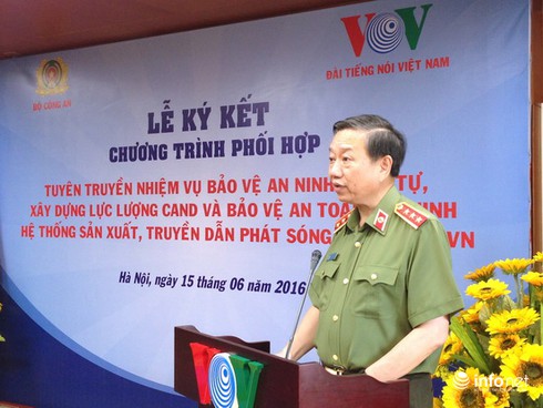 Bộ Công an và VOV ký kết phối hợp tuyên truyền - ảnh 1
