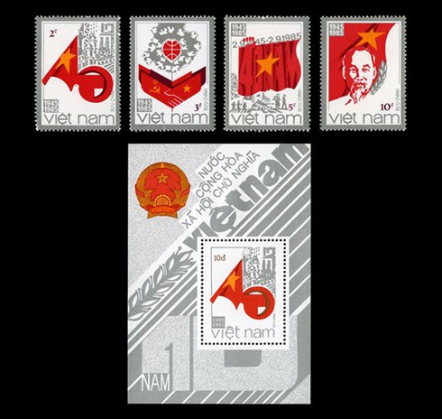 Đa dạng mẫu tem bưu chính về chủ đề Quốc khánh 2/9 - ảnh 7