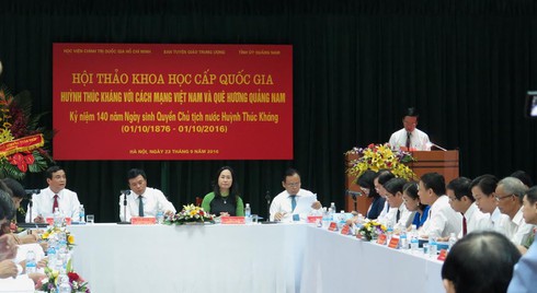 Hội thảo khoa học cấp quốc gia về Cụ Huỳnh Thúc Kháng - ảnh 1