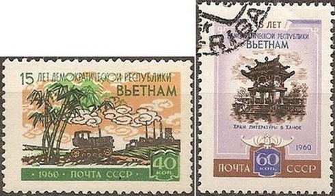 Độc đáo những bộ tem quốc tế kỷ niệm Ngày Quốc khánh Việt Nam - ảnh 1