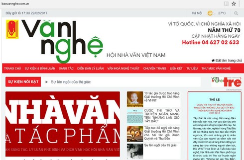 Xử phạt báo điện tử Văn nghệ 30 triệu đồng - ảnh 1
