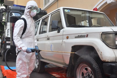 Cận cảnh diễn tập phòng chống và ứng phó dịch Ebola - ảnh 9