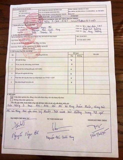 Thành Trường Lộc xây chung cư gần ba năm không có tư vấn giám sát? - ảnh 1