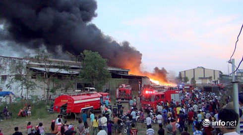 Công ty chuyên sản xuất keo nhựa ở Long An cháy ngút trời - ảnh 2