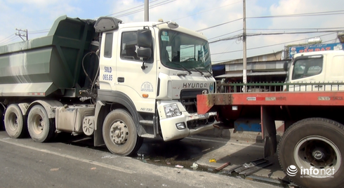 Tai nạn liên hoàn trên quốc lộ 1, ùn tắc giao thông kéo dài - ảnh 1
