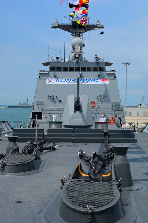 Xem mặt chiến hạm 'hàng hiệu' khắp thế giới tụ họp ở Singapore - ảnh 11
