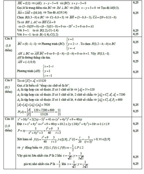 TPHCM công bố đề thi thử và đáp án môn Toán - ảnh 5