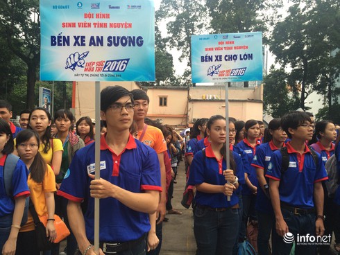 TP.HCM: Hơn 3.000 sinh viên tình nguyện ra quân Tiếp sức mùa thi - ảnh 2