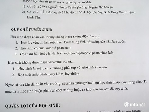 Sửa đổi quy định không nhận học sinh đồng tính ở nội trú - ảnh 2