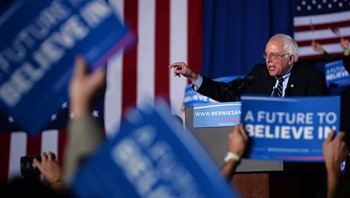 Bầu cử TT Mỹ: Berni Sanders lần đầu tiên vượt qua ứng cử viên Hilary Clinton - ảnh 1