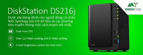 MSTAR CORP dẫn đầu về triển khai giải pháp NAS SYNOLOGY – sản phẩm mới DS216J - ảnh 1