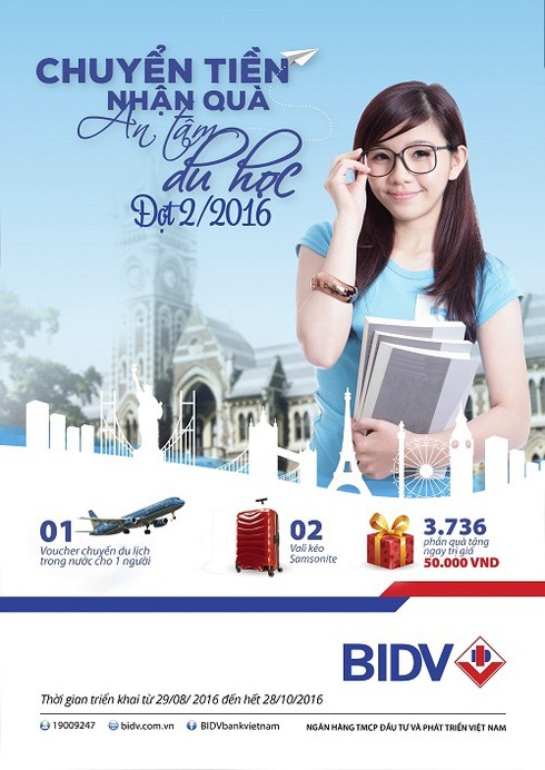Chuyển tiền nhận quà, an tâm du học - ảnh 1