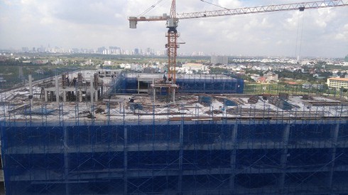 Block 1 dự án Sky 9 cất nóc sớm hơn dự kiến - ảnh 1