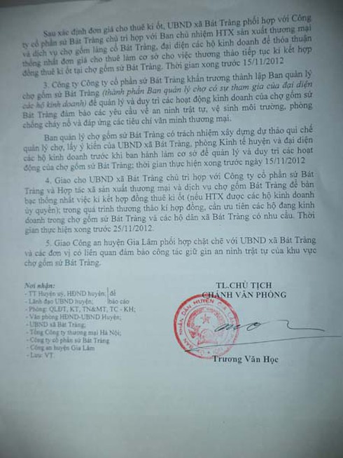 Bãi thị tại chợ gốm Bát Tràng: giải quyết xong trước 25/11 - ảnh 2