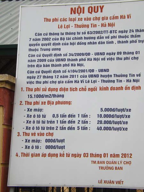 Phí cao như chợ gia cầm Hà Vỹ - ảnh 2