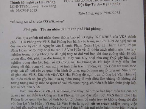 Vụ Tiên Lãng: Viện KSND TP. Hải Phòng bỏ lọt tội phạm? - ảnh 1