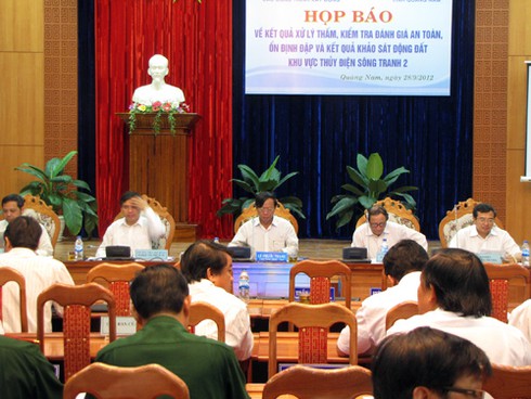 Thi công khe nhiệt thuỷ điện Sông Tranh 2 chưa đảm bảo - ảnh 1