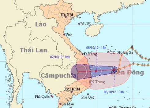 Bão số 7 còn cách Quảng Ngãi - Phú Yên 340km - ảnh 1