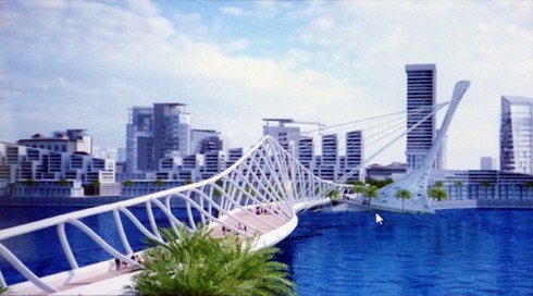 Đà Nẵng: 35 triệu USD xây cầu đi bộ qua sông Hàn - ảnh 1