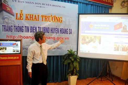 Huyện đảo Hoàng Sa chính thức có trang thông tin điện tử - ảnh 1