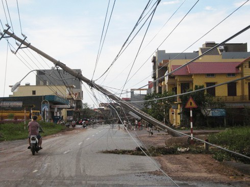 Còn hàng trăm ngàn hộ chưa được cấp điện sau bão số 10 - ảnh 1