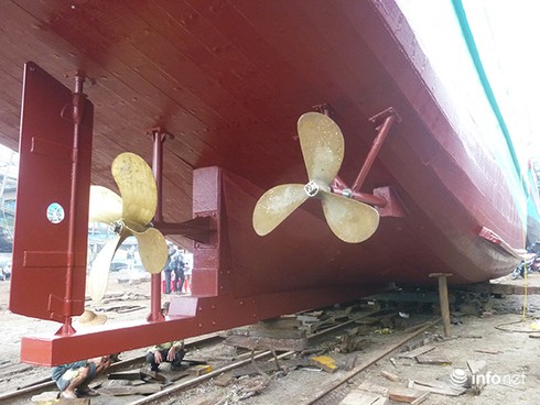 Cận cảnh hạ thủy tàu cá thay thế tàu ĐNa 90152 bị tàu Trung Quốc đâm chìm - ảnh 7