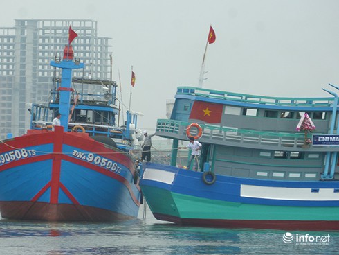 Cận cảnh hạ thủy tàu cá thay thế tàu ĐNa 90152 bị tàu Trung Quốc đâm chìm - ảnh 18