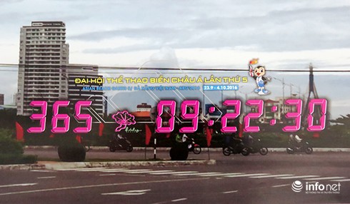 Đà Nẵng sẽ có đồng hồ đếm ngược đến Đại hội Thể thao bãi biển châu Á - ảnh 1