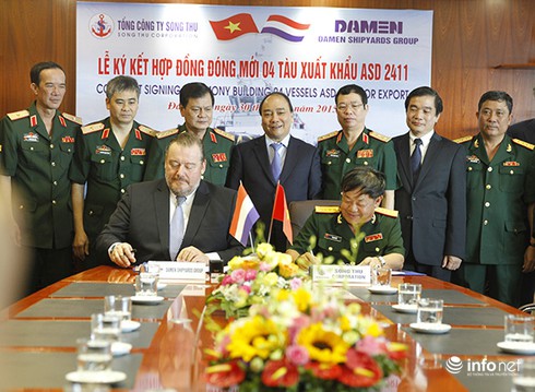 Hạ thủy tàu Cảnh sát biển đa năng đạt tiêu chuẩn quốc tế - ảnh 2