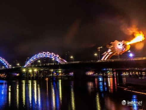 Đà Nẵng: Cầu Rồng phun lửa, phun nước vào ngày nào dịp Tết Bính Thân? - ảnh 1