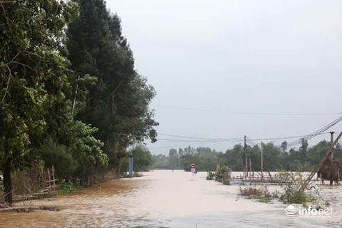 Lũ ở Quảng Bình, Quảng Trị, Quảng Ngãi đang xuống; ở Quảng Nam, Bình Định đang lên! - ảnh 1