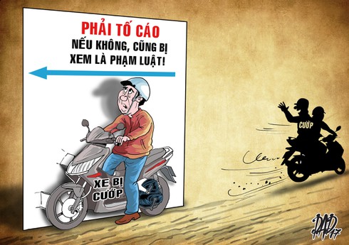 Bị cướp mà không trình báo là vi phạm pháp luật - ảnh 1