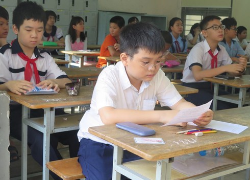 Công bố đề và đáp án khảo sát lớp 6 Trần Đại Nghĩa - ảnh 1