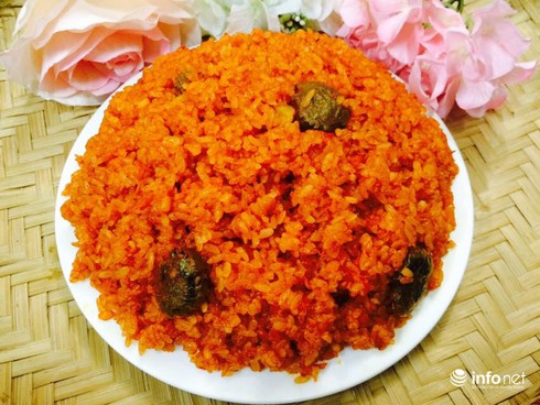 Cách nấu xôi gấc đỏ đẹp mang lại may mắn ngày Tết - ảnh 1