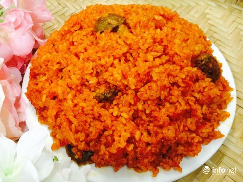 Cách nấu xôi gấc đỏ đẹp mang lại may mắn ngày Tết - ảnh 8