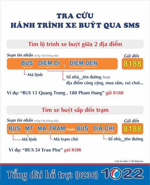 Đà Nẵng: Tra cứu xe buýt qua tin nhắn SMS hoặc Zalo - ảnh 1