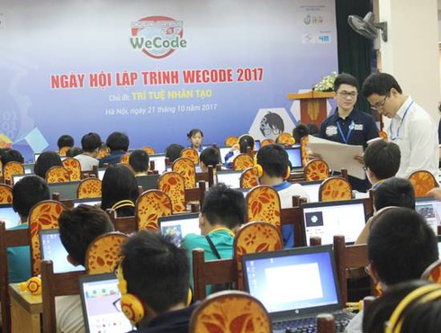 Học sinh Việt Nam giành ngôi Vô địch ở cả 3 hạng mục thi lập trình WeCode 2017 - ảnh 1