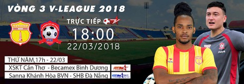 VTVcab tường thuật trực tiếp 3 trận vòng 3 V.League vào 17h ngày hôm nay 22/3 - ảnh 1