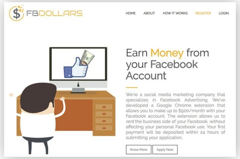 Cảnh báo dịch vụ nguy hiểm mới: cho thuê tài khoản Facebook để chạy quảng cáo mờ ám - ảnh 1