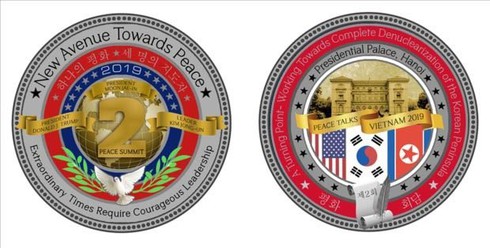 Hình ảnh chi tiết 3 đồng xu kỷ niệm Hội nghị thượng đỉnh Mỹ - Triều Tiên - ảnh 2