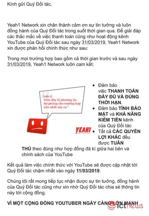 Yeah1 đã tiếp tay phát tán các nội dung