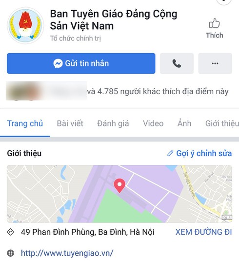 Facebook “trảm” tài khoản mạo danh Ban Tuyên giáo Trung ương - ảnh 2